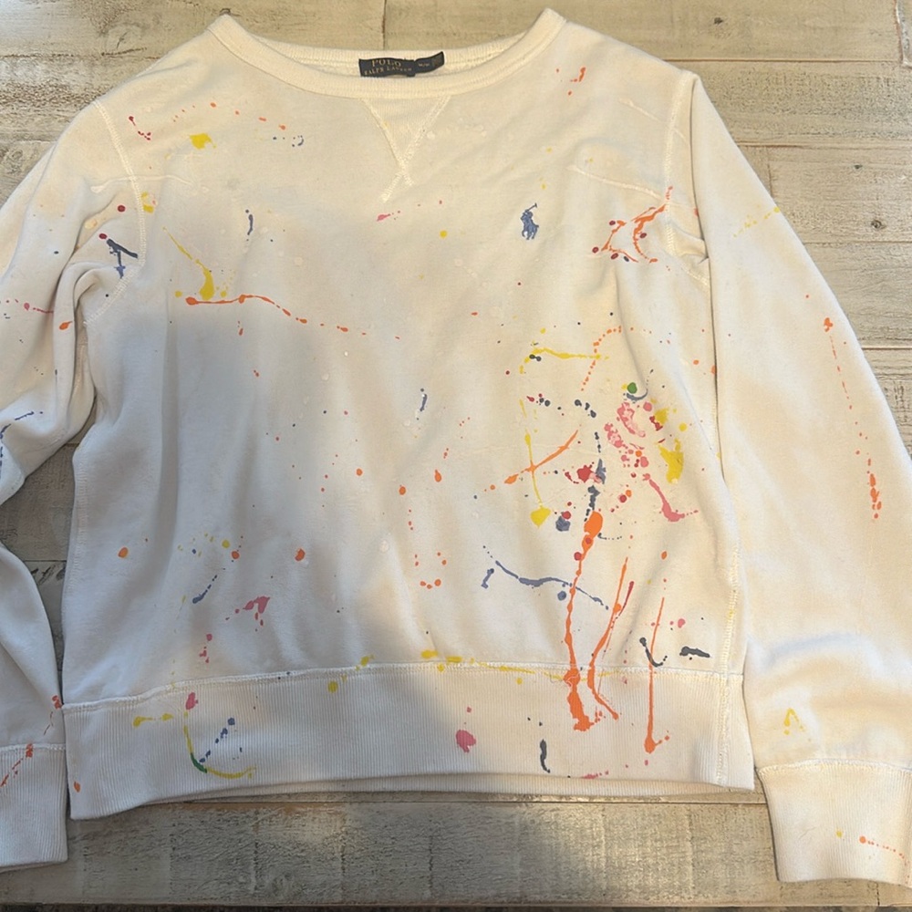 Polo Ralph Lauren Paint Splattered Crewneck